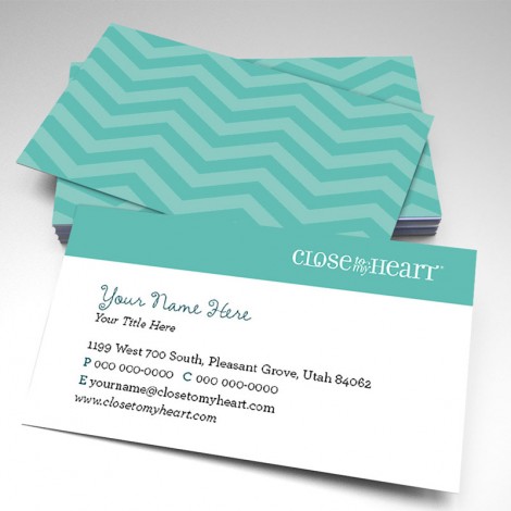 Close To My Heart Chevron Business Cards (pack of 250)