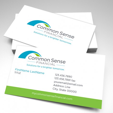 Common Sense Financial Business Cards (pack of 250)